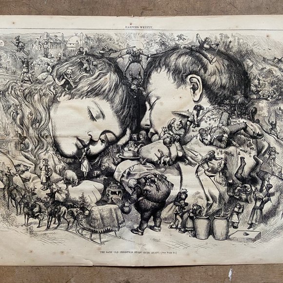 Thomas Nast, Harper's Weekly, Vintage Print - Picture 1 of 4